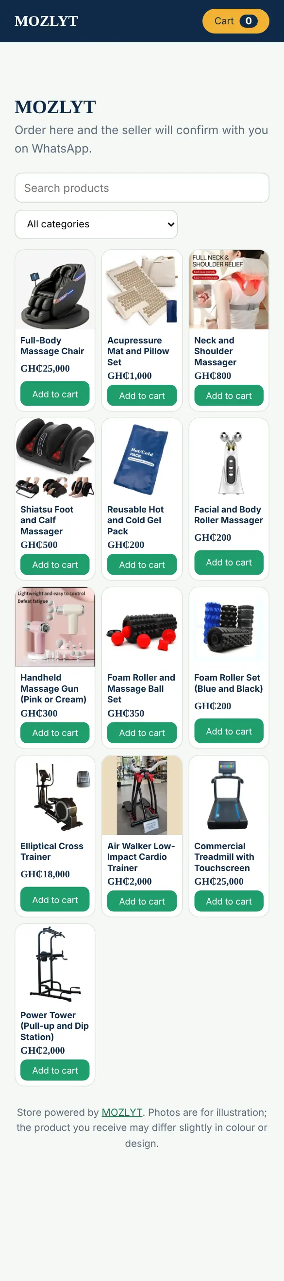Online shop