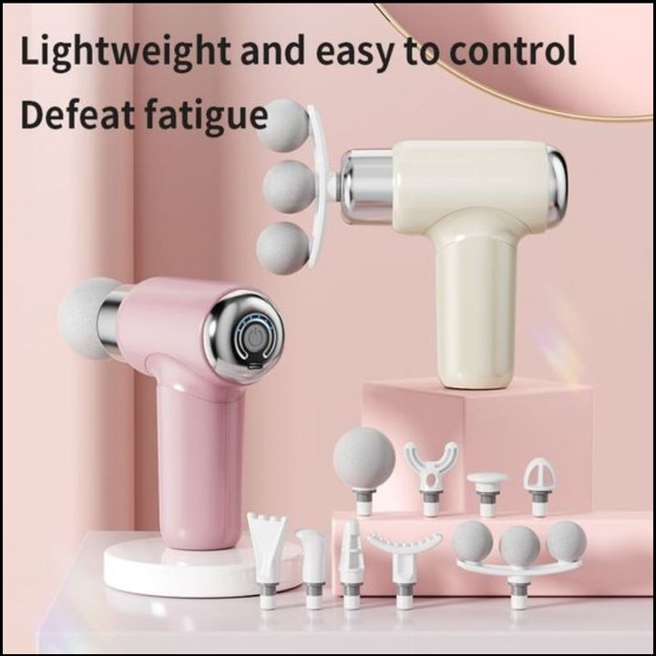 Handheld Massage Gun (Pink or Cream)