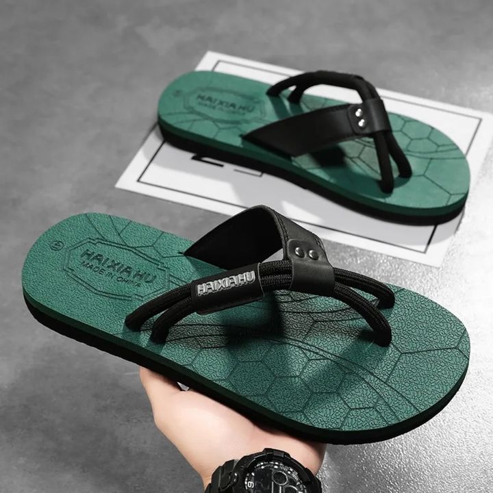 Men's Flip-Flop Slides (Green)