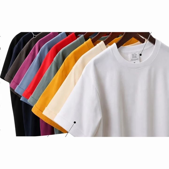 Relaxed-Fit Cotton T-shirt (Assorted Colours)