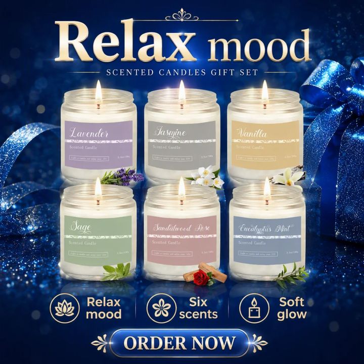 Scented Candle Gift Set (6 Scents)