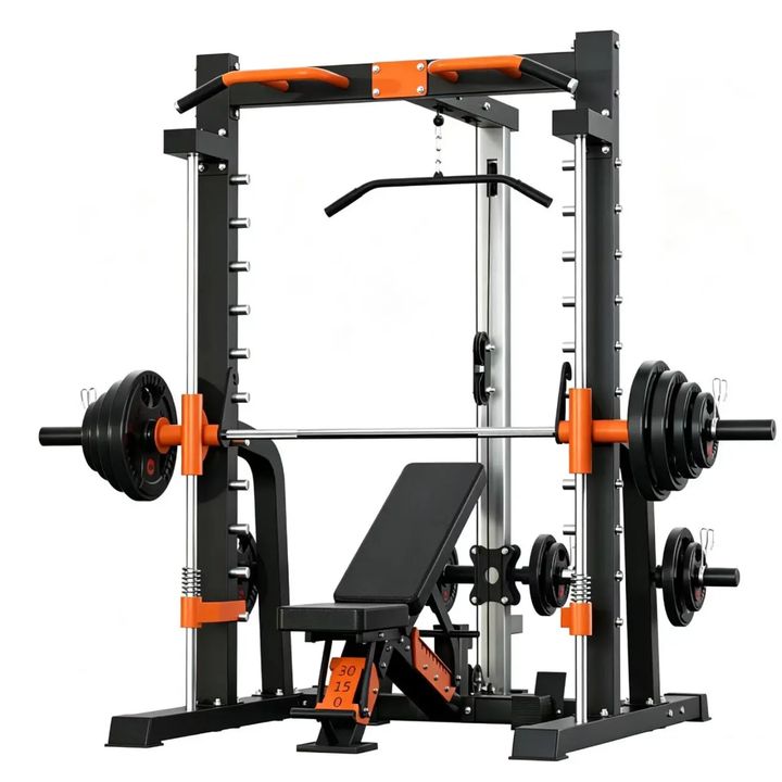 Smith Machine Home Gym with Bench